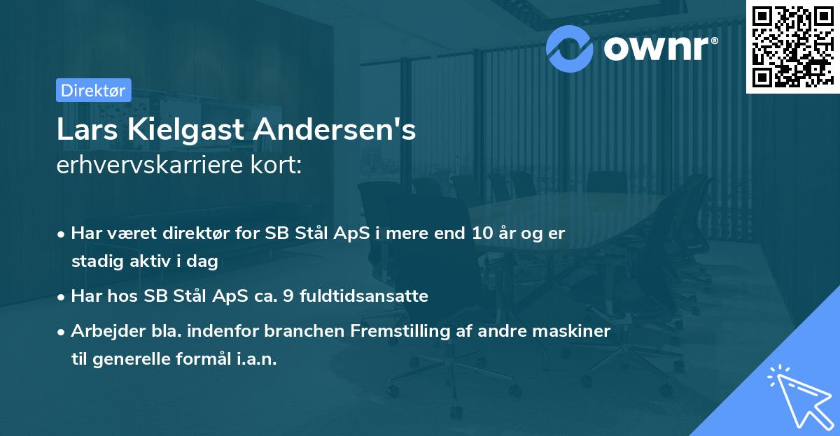 Lars Kielgast Andersen's erhvervskarriere kort