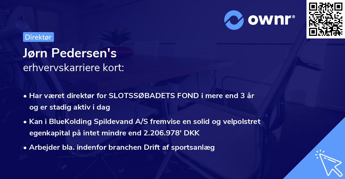 Jørn Pedersen's erhvervskarriere kort