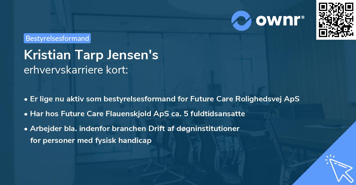 Kristian Tarp Jensen's erhvervskarriere kort
