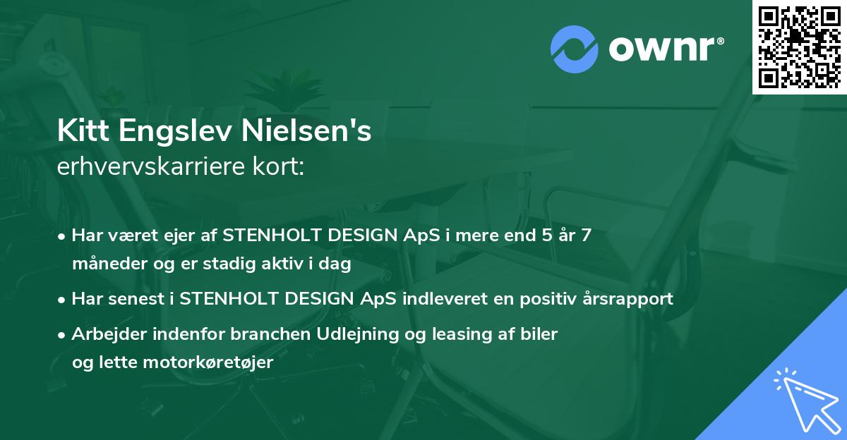 Kitt Engslev Nielsen's erhvervskarriere kort
