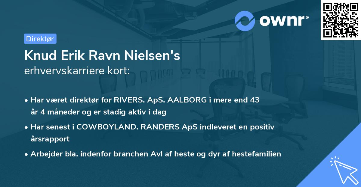 Knud Erik Ravn Nielsen's erhvervskarriere kort