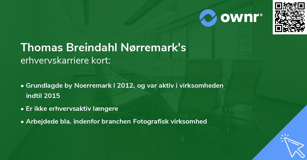 Thomas Breindahl Nørremark's erhvervskarriere kort