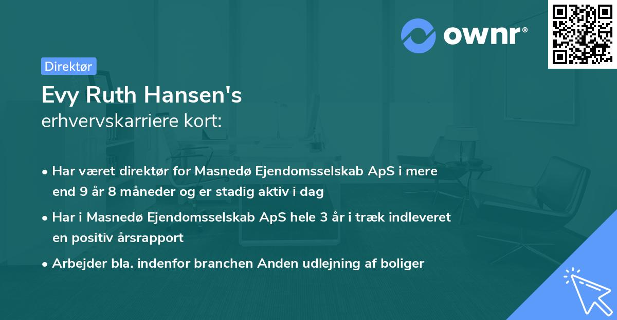 Evy Ruth Hansen's erhvervskarriere kort