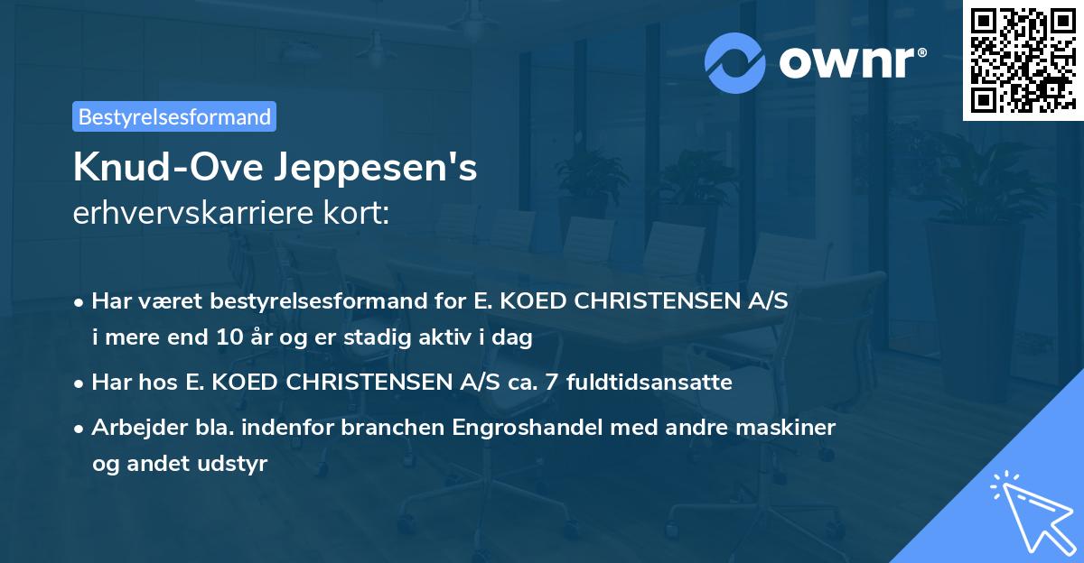 Knud-Ove Jeppesen's erhvervskarriere kort