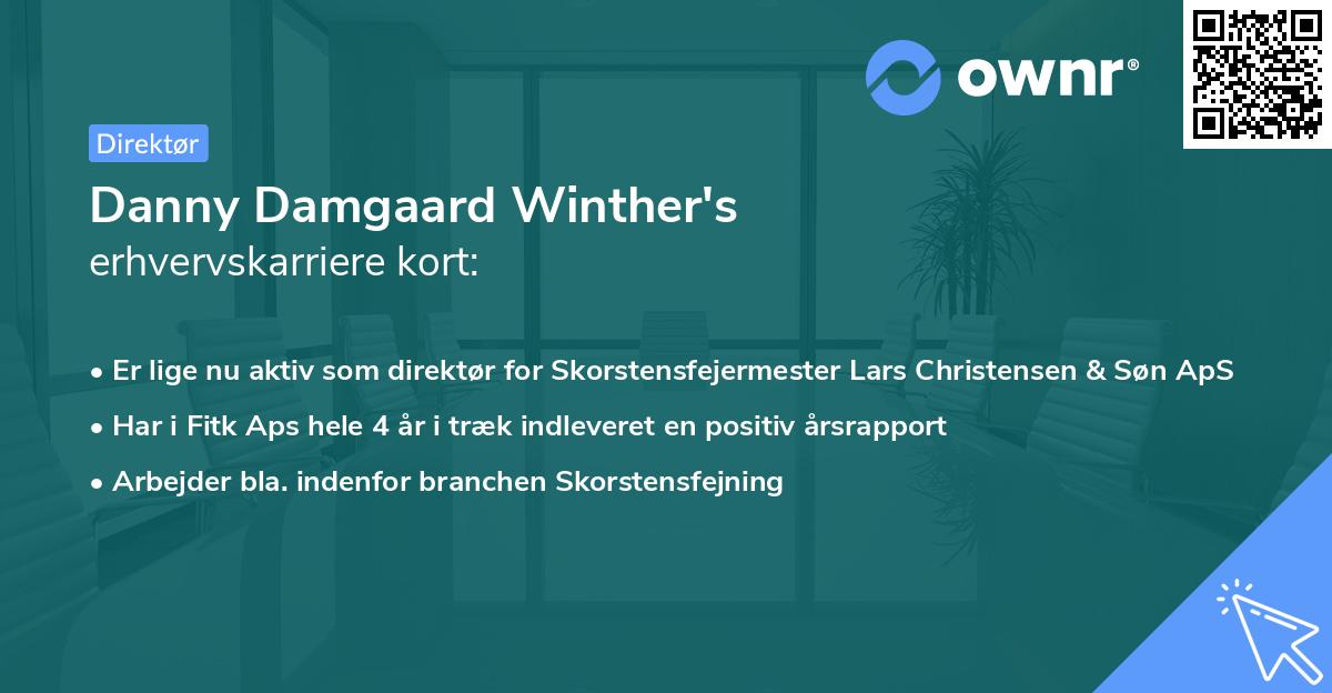 Danny Damgaard Winther's erhvervskarriere kort