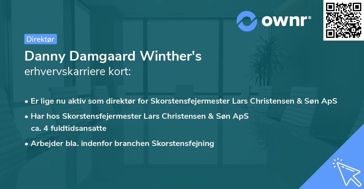 Danny Damgaard Winther's erhvervskarriere kort
