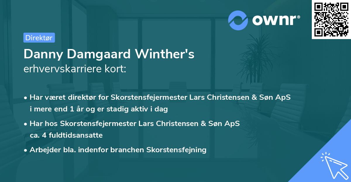 Danny Damgaard Winther's erhvervskarriere kort