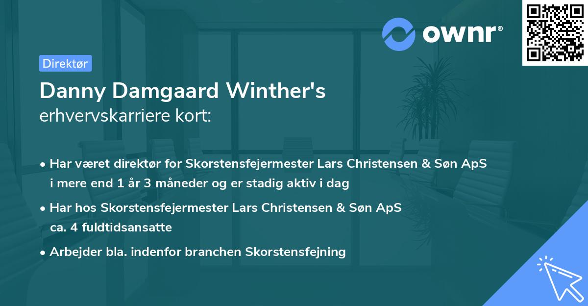 Danny Damgaard Winther's erhvervskarriere kort
