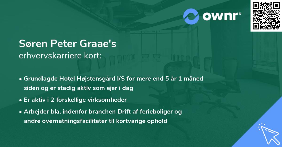 Søren Peter Graae's erhvervskarriere kort
