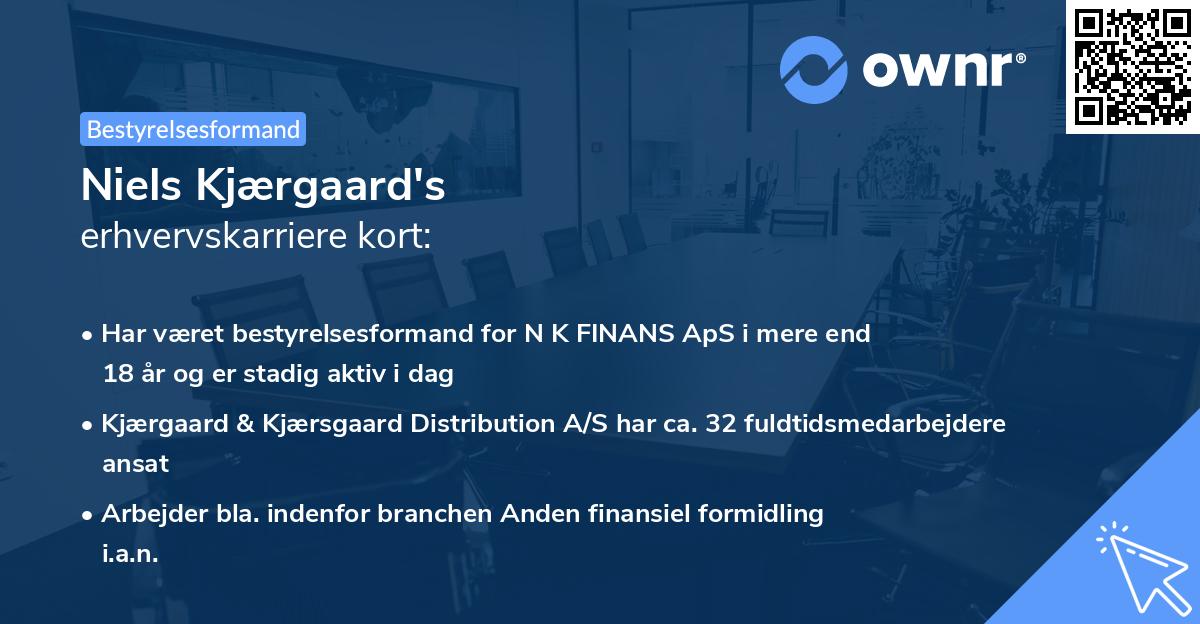 Niels Kjærgaard's erhvervskarriere kort