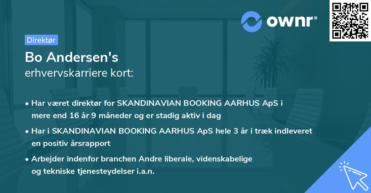 Bo Andersen's erhvervskarriere kort