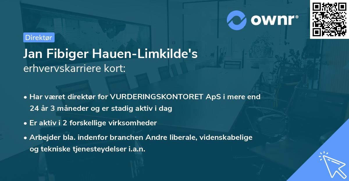 Jan Fibiger Hauen-Limkilde's erhvervskarriere kort