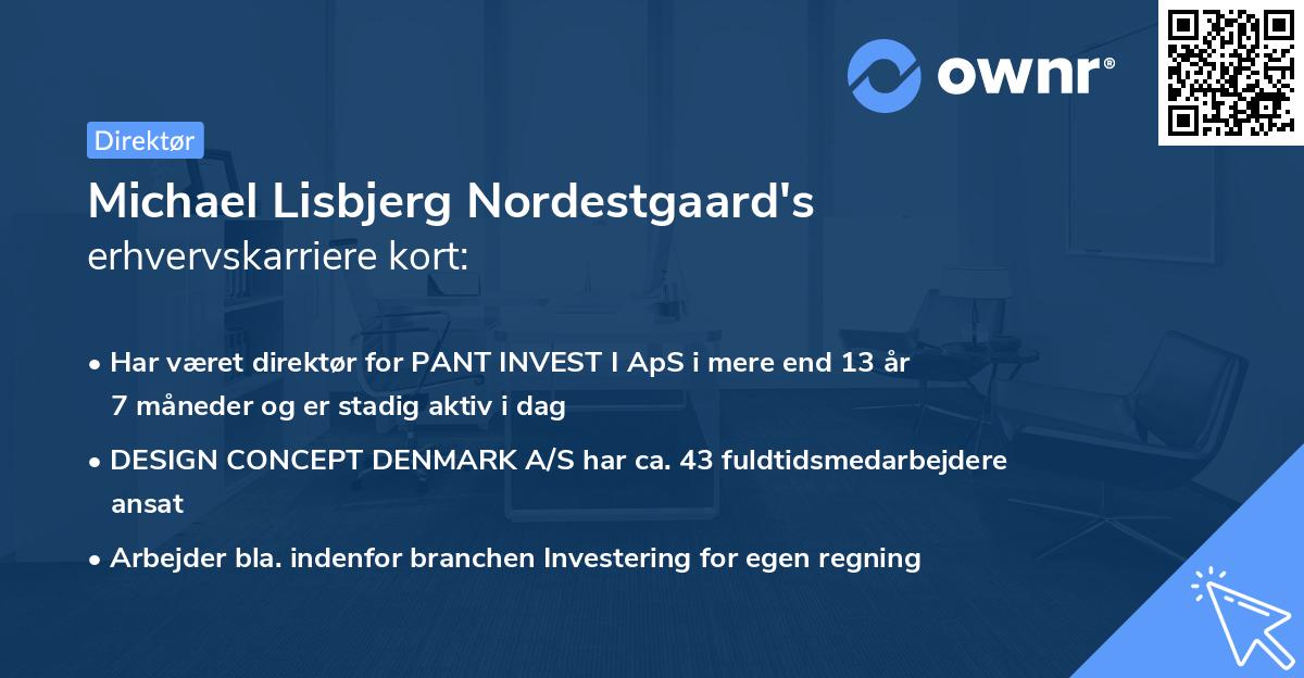 Michael Lisbjerg Nordestgaard's erhvervskarriere kort