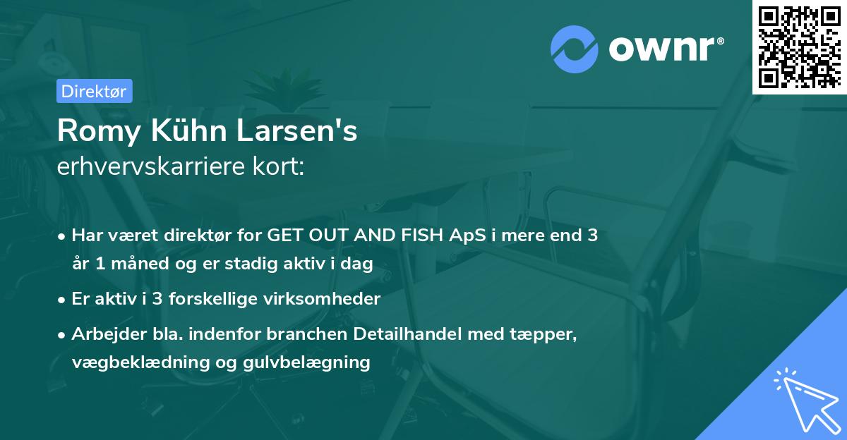Romy Kühn Larsen's erhvervskarriere kort