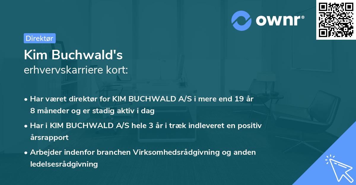 Kim Buchwald's erhvervskarriere kort