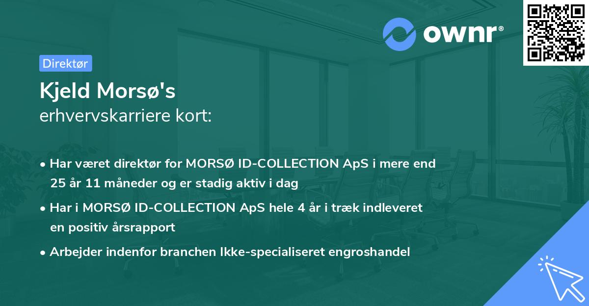 Kjeld Morsø's erhvervskarriere kort