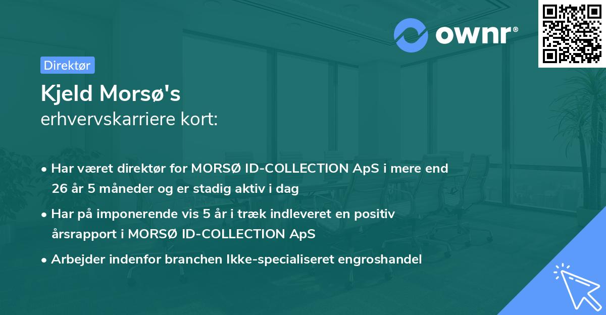 Kjeld Morsø's erhvervskarriere kort
