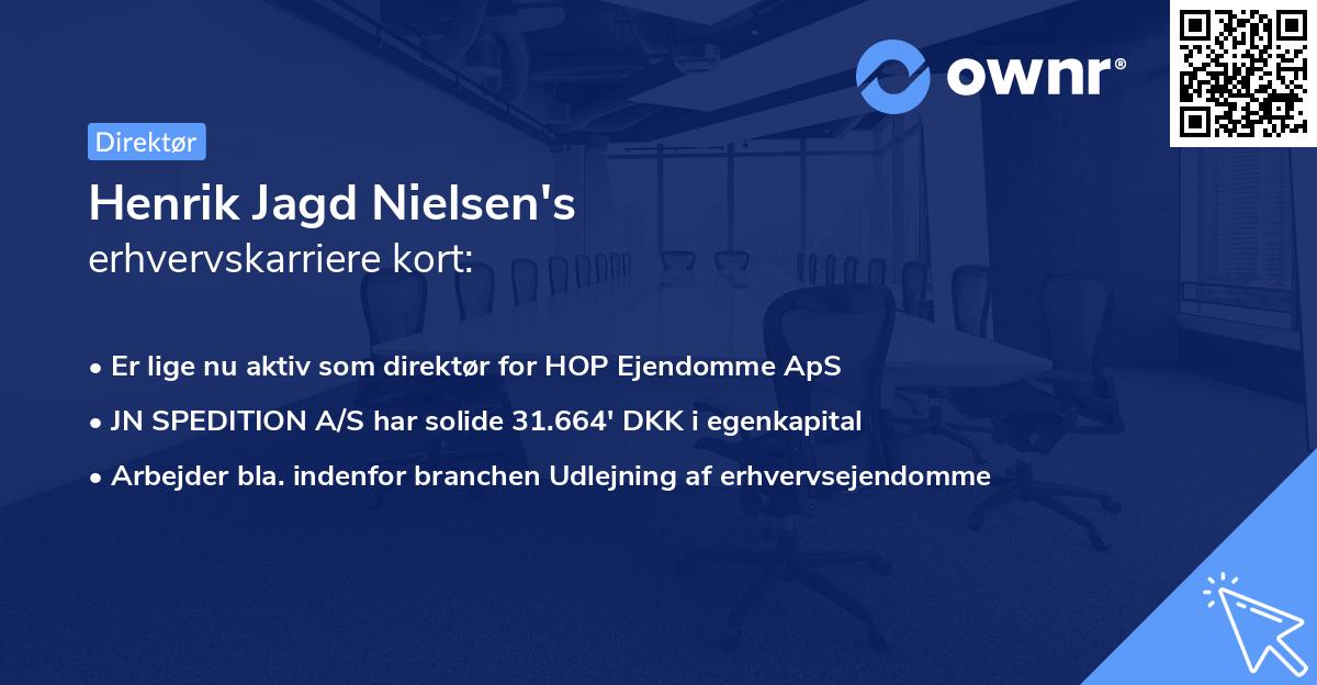 Henrik Jagd Nielsen's erhvervskarriere kort