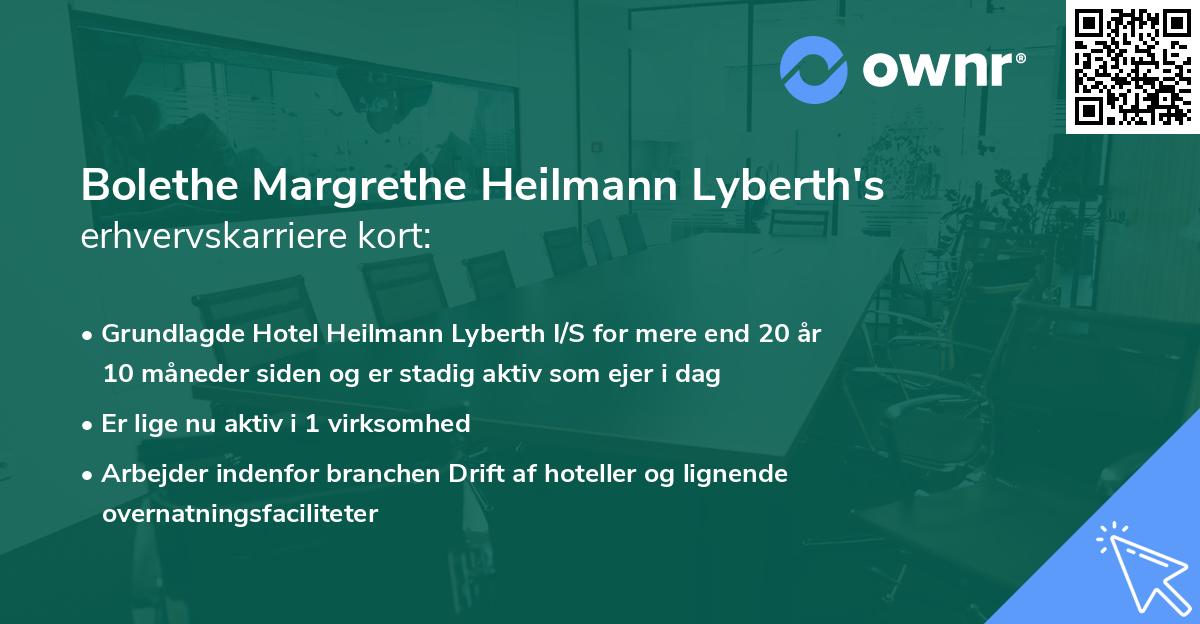 Bolethe Margrethe Heilmann Lyberth's erhvervskarriere kort
