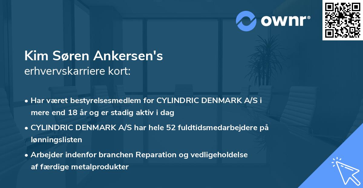 Kim Søren Ankersen's erhvervskarriere kort