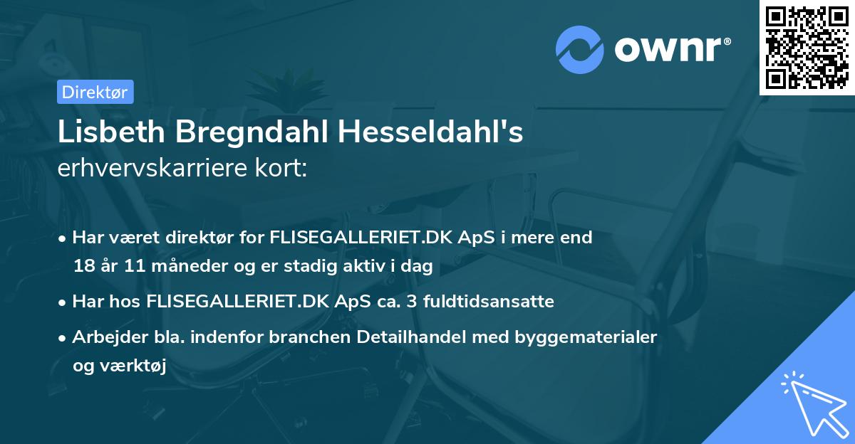 Lisbeth Bregndahl Hesseldahl's erhvervskarriere kort
