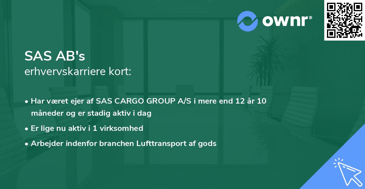 SAS AB's erhvervskarriere kort