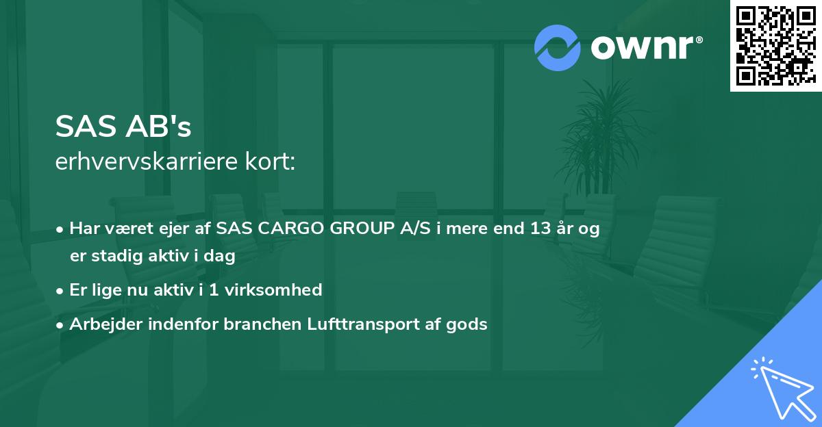 SAS AB's erhvervskarriere kort