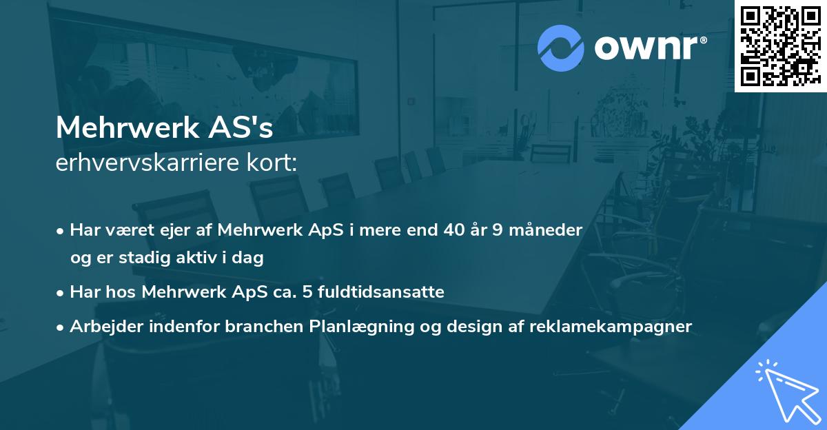 Mehrwerk AS's erhvervskarriere kort