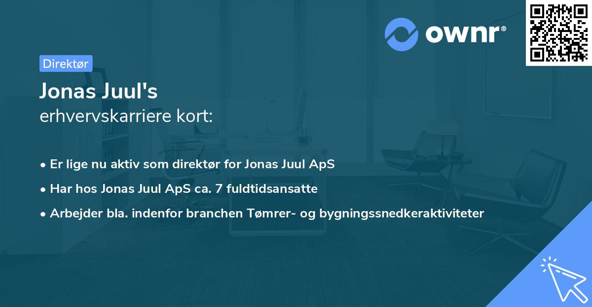 Jonas Juul's erhvervskarriere kort