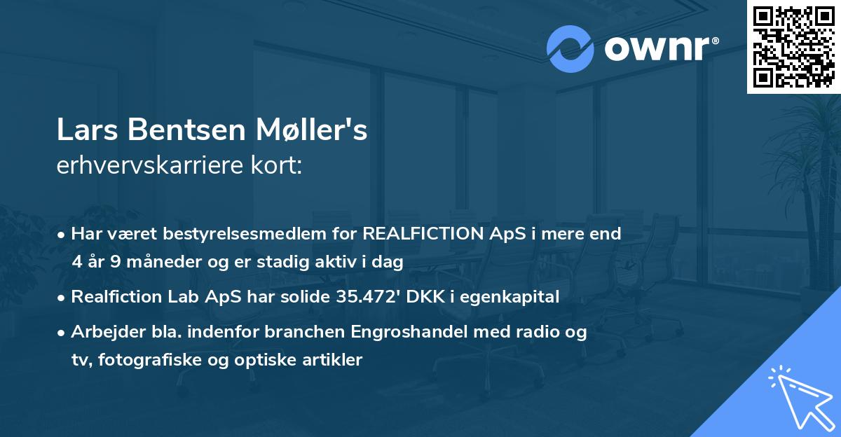 Lars Bentsen Møller's erhvervskarriere kort
