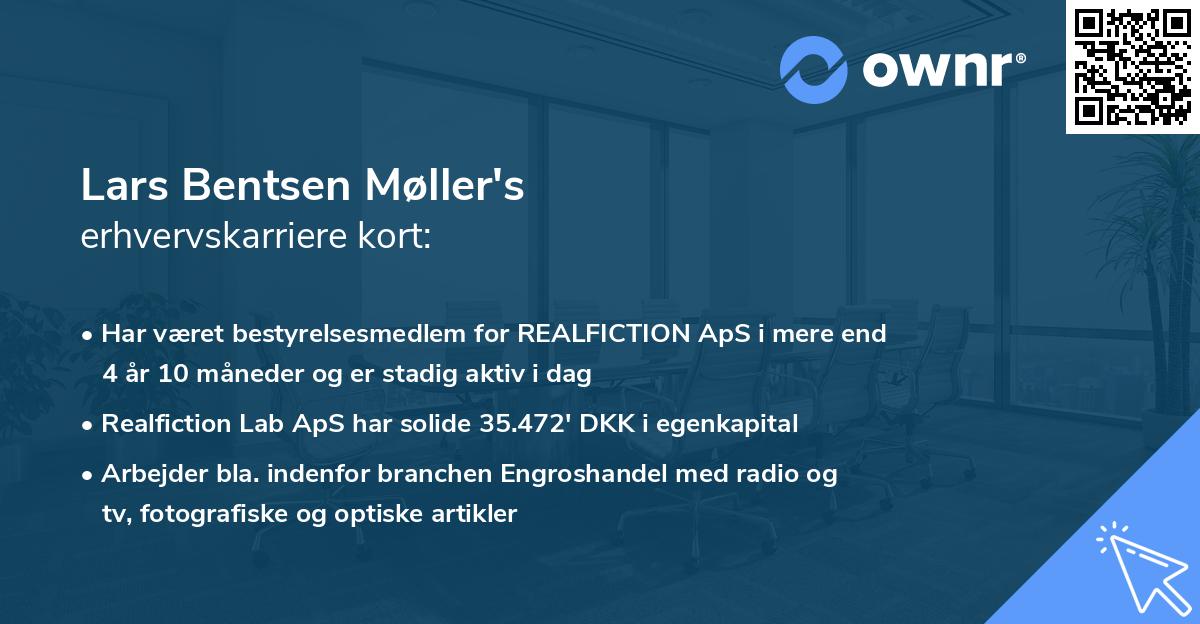 Lars Bentsen Møller's erhvervskarriere kort