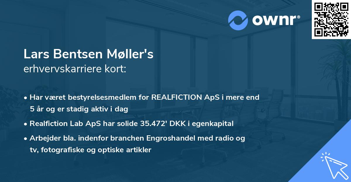 Lars Bentsen Møller's erhvervskarriere kort