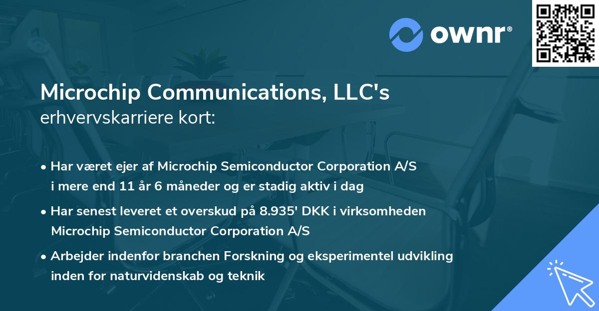 Microchip Communications, LLC's erhvervskarriere kort