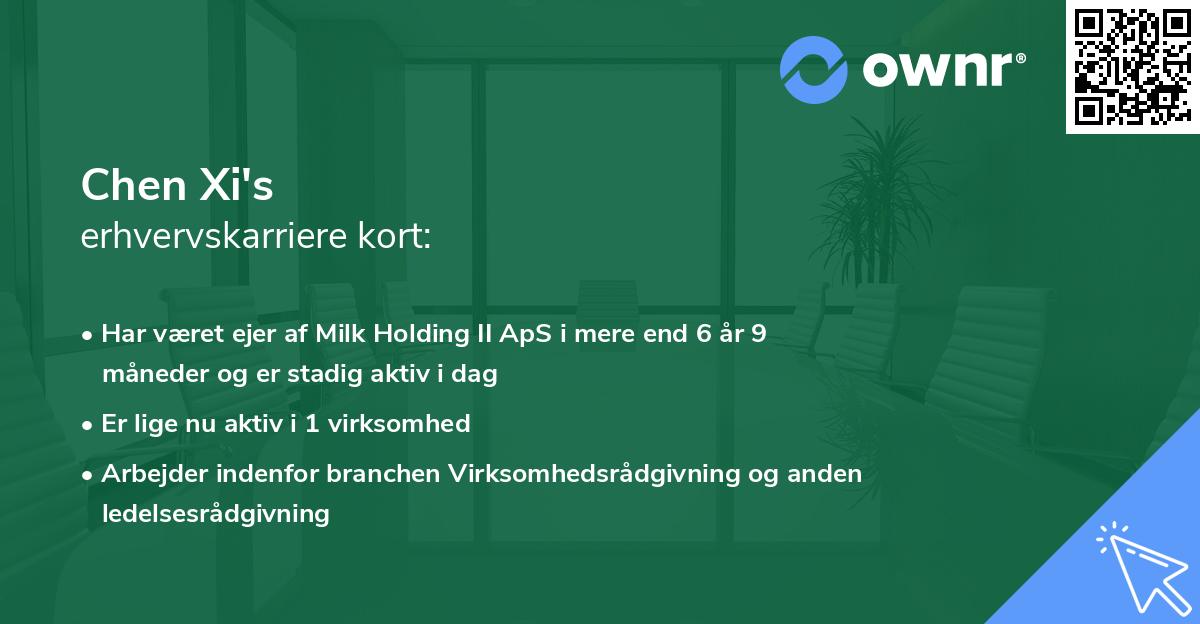 Chen Xi's erhvervskarriere kort