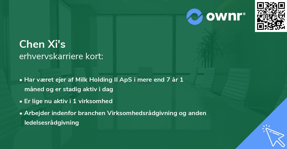 Chen Xi's erhvervskarriere kort