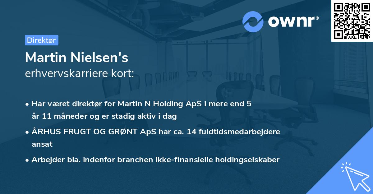 Martin Nielsen's erhvervskarriere kort