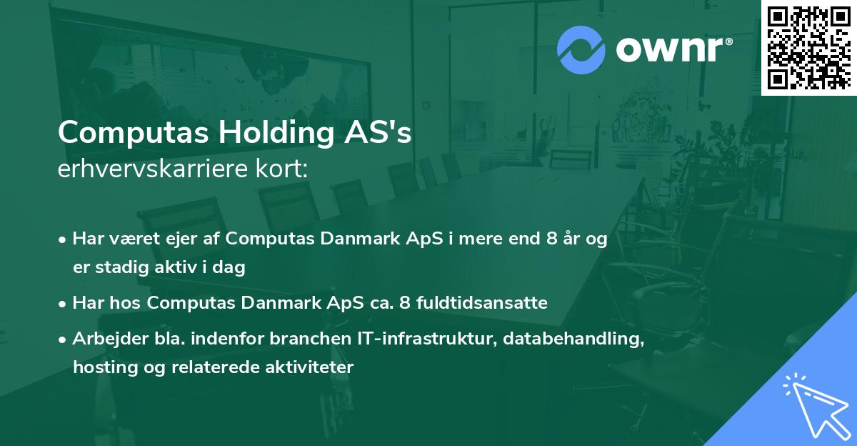 Computas Holding AS's erhvervskarriere kort