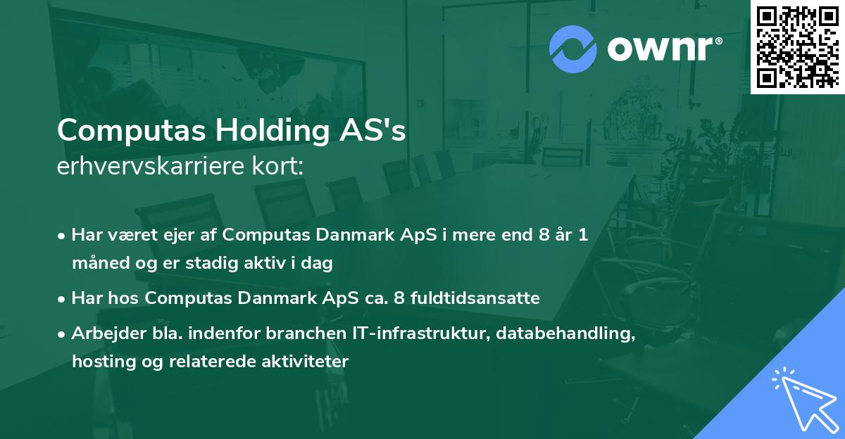 Computas Holding AS's erhvervskarriere kort