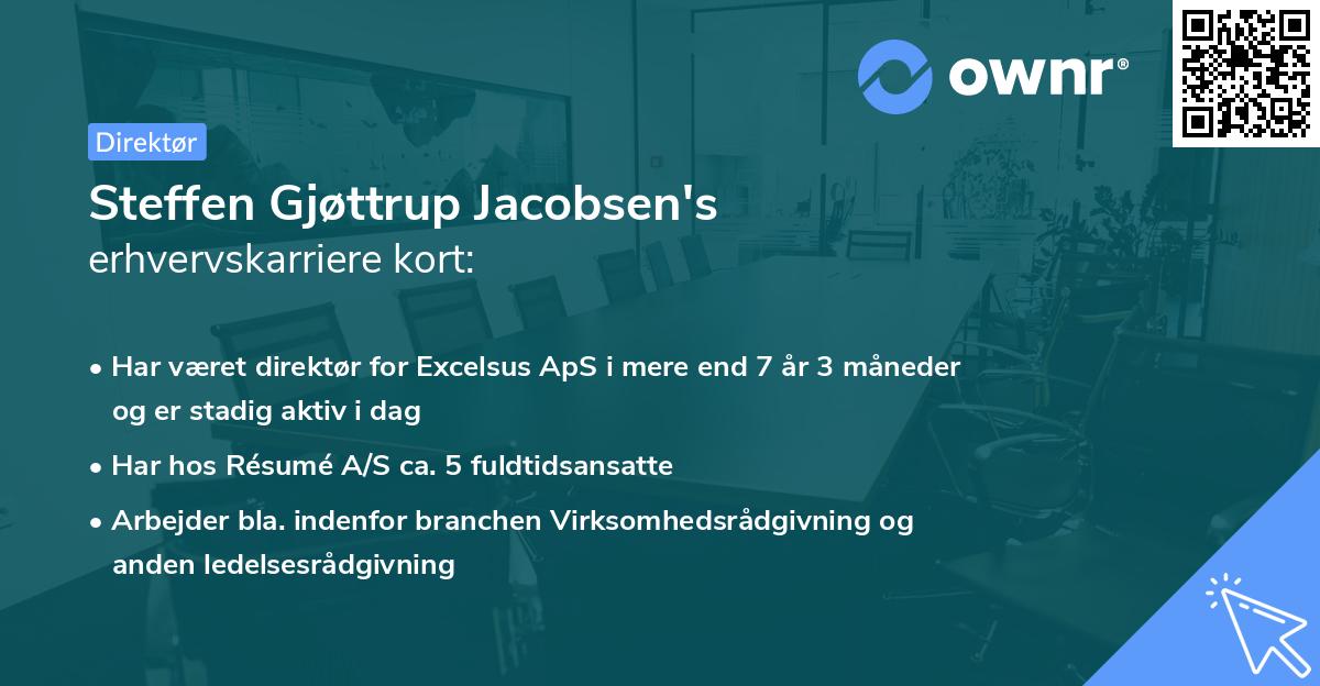 Steffen Gjøttrup Jacobsen's erhvervskarriere kort
