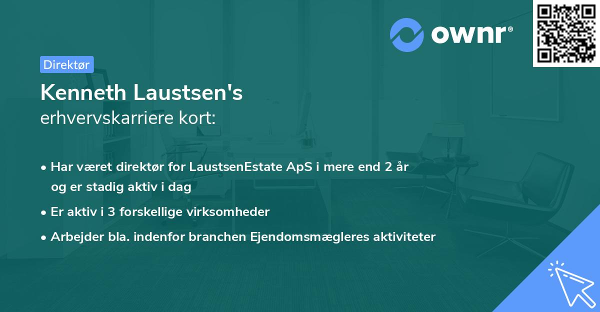 Kenneth Laustsen's erhvervskarriere kort