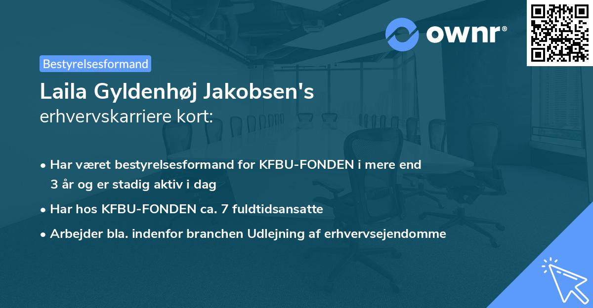 Laila Gyldenhøj Jakobsen's erhvervskarriere kort