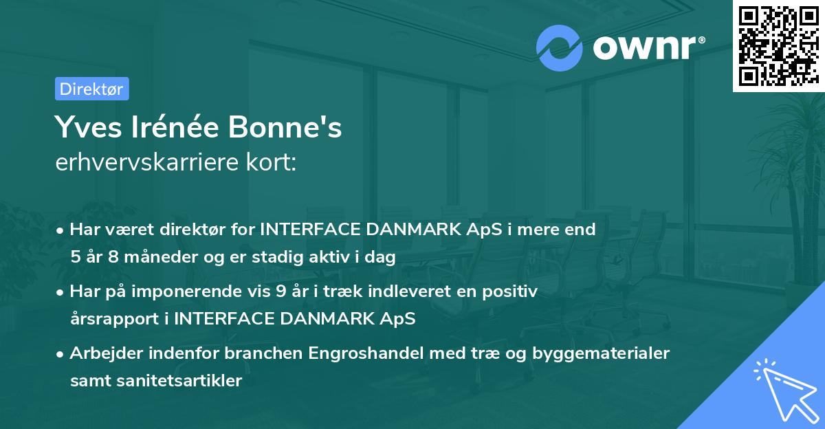 Yves Irénée Bonne's erhvervskarriere kort