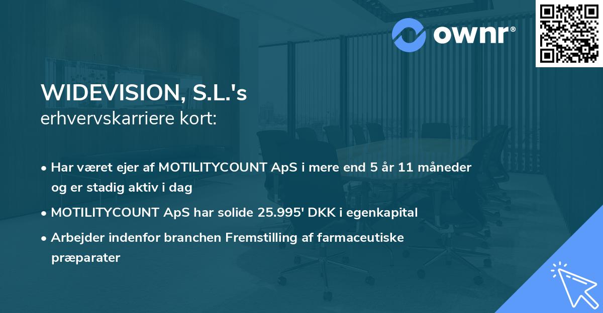 WIDEVISION, S.L.'s erhvervskarriere kort