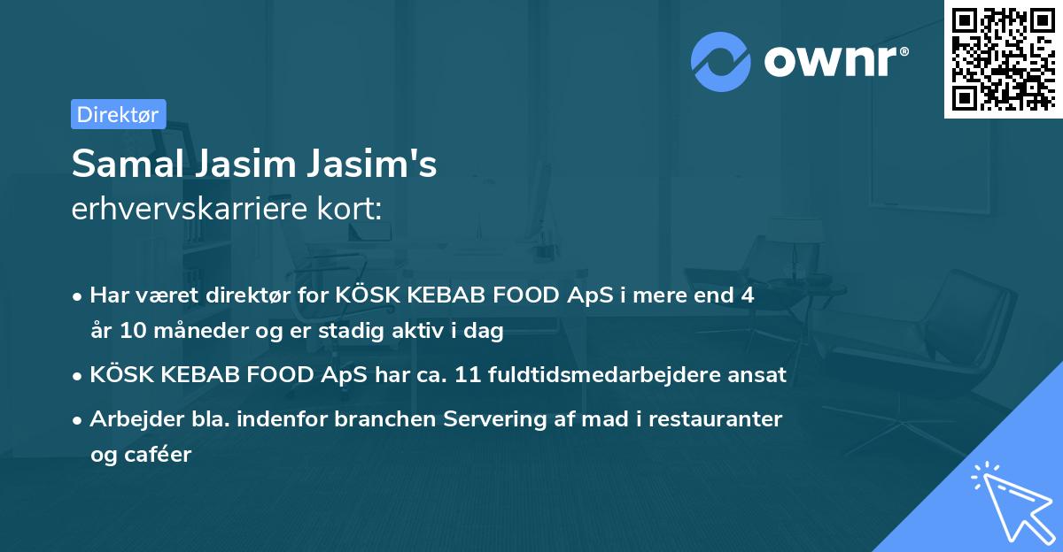 Samal Jasim Jasim's erhvervskarriere kort