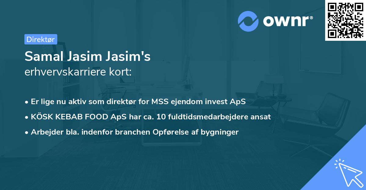 Samal Jasim Jasim's erhvervskarriere kort