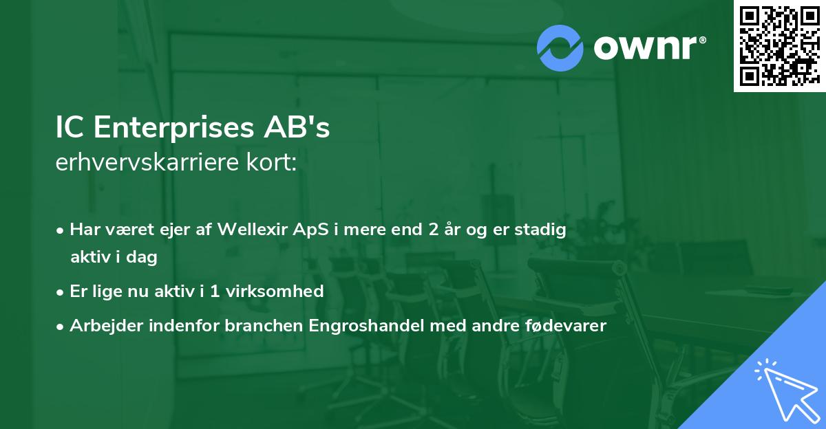 IC Enterprises AB's erhvervskarriere kort