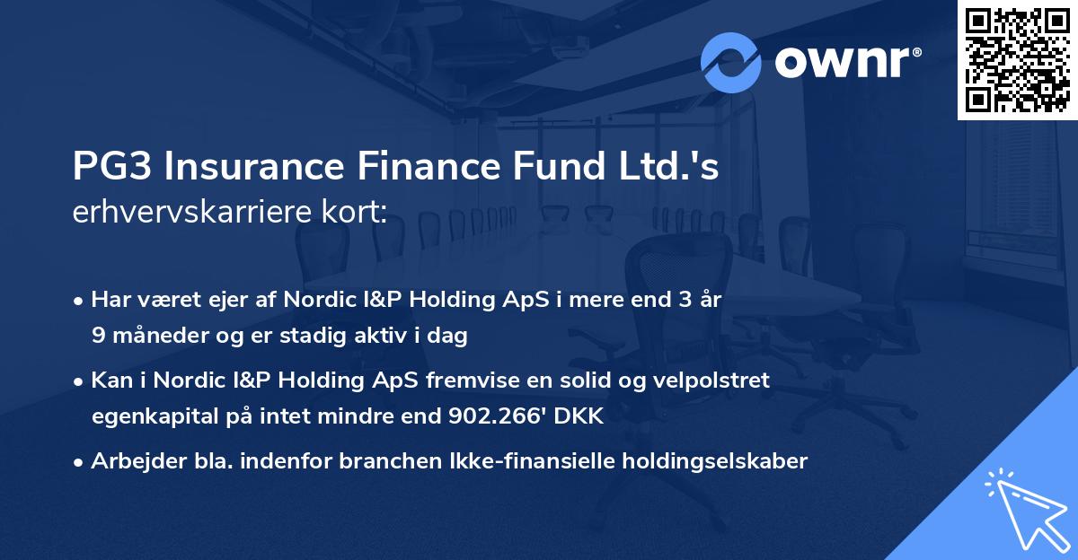 PG3 Insurance Finance Fund Ltd.'s erhvervskarriere kort