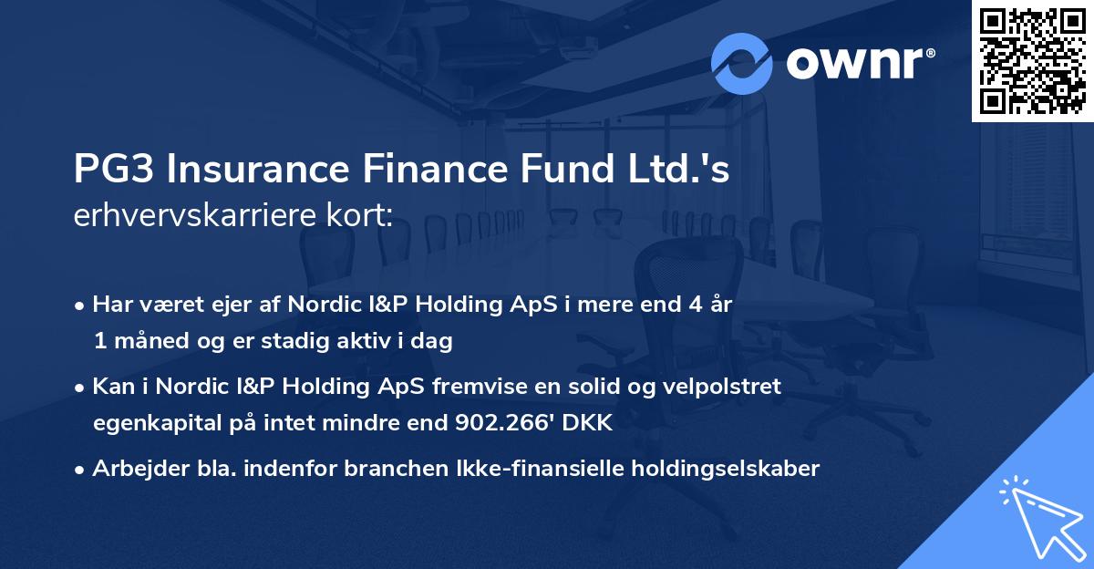 PG3 Insurance Finance Fund Ltd.'s erhvervskarriere kort