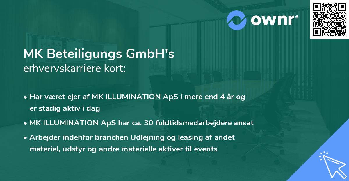 MK Beteiligungs GmbH's erhvervskarriere kort