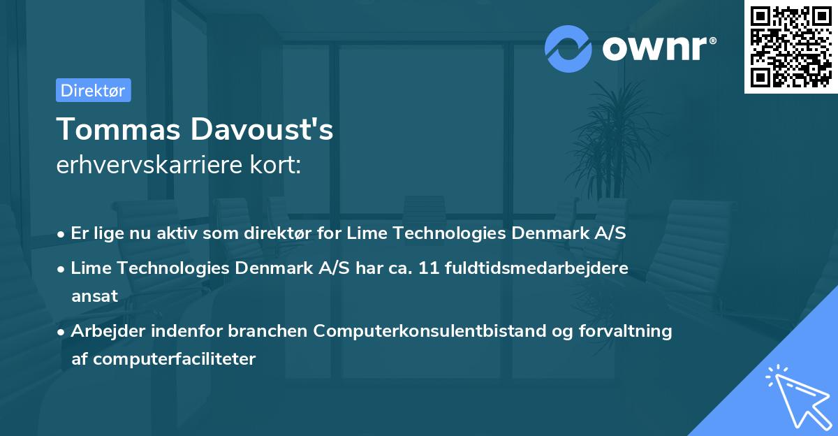 Tommas Davoust's erhvervskarriere kort